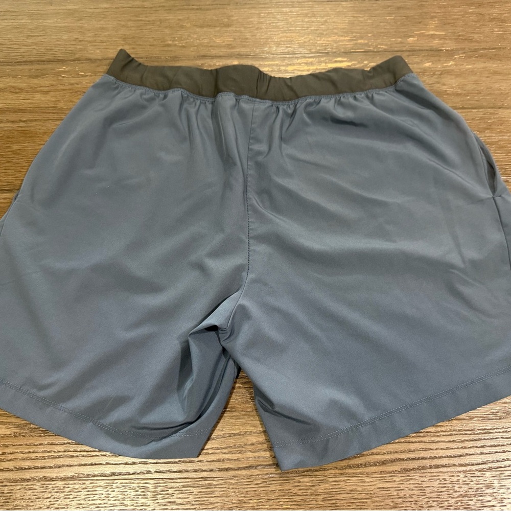 Asics Slate Blue Training Shorts - Picture 2 of 3